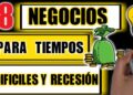 5 negocios a prueba de recesión que puedes iniciar en tiempos de incertidumbre económica